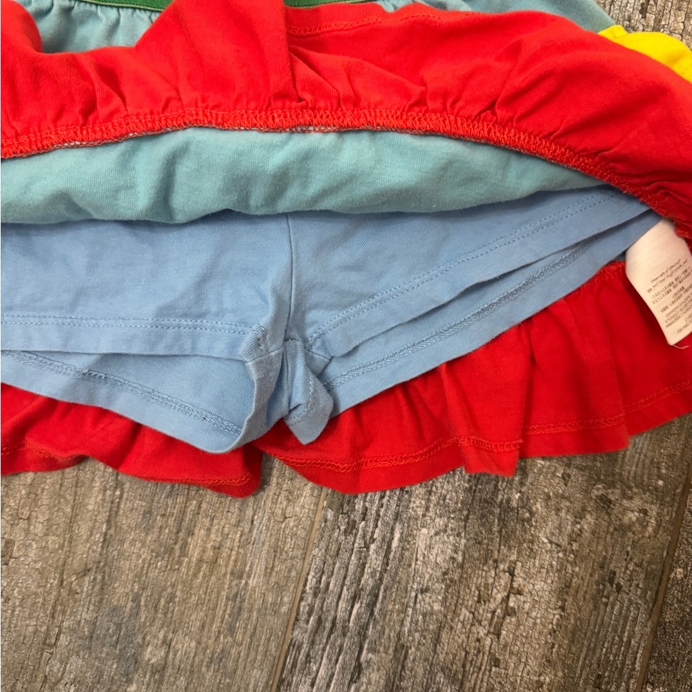 Mini Boden Colorful Layered Ruffle Skort - Picture 5 of 6